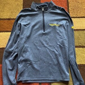 Adidas Navy Fleece Men's 1/4 Zip Size Large - Kansas City Basketball